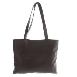 CELINE ヴィンテージ トートバッグ ショルダーバッグ マカダム PVC ブラウン /YO1 OH