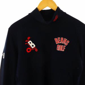 BEAMS GOLF タートルネックカットソー Tシャツ 長袖 M ネイビー /DF OS AD