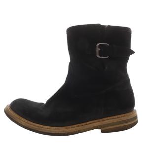 エンジニアブーツ ショート スエード 42 ブラック /YO15 AD