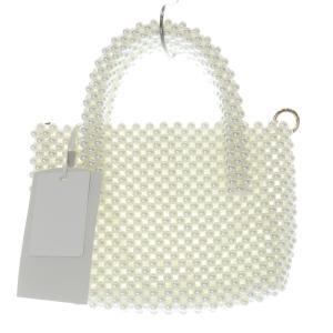 CELFORD 23SS ビーズポシェット バッグ ショルダーバッグ 2way ハンドバッグ 白 ホワイト /SR27