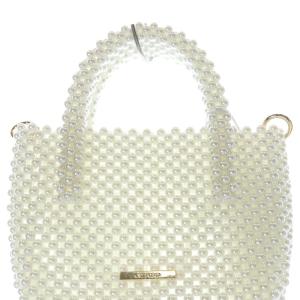 CELFORD 23SS ビーズポシェット バッグ ショルダーバッグ 2way ハンドバッグ 白 ホワイト /SR27