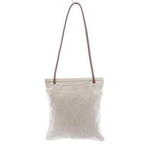 HERMES アリーヌ キャンバス セミショルダーバッグ べージュ ブラウン