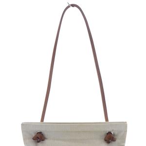 HERMES アリーヌ キャンバス セミショルダーバッグ べージュ ブラウン