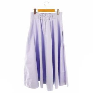 SLOBE IENA 23SS サーキュラーフレアスカート ロング 38 ペールラベンダー /DO OS