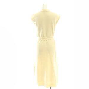 GRACE CONTINENTAL フラワーメッシュニットワンピース ロング 36 アイボリー