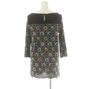 VIVIENNE TAM パワーネット パンダ ドラゴン 総柄 トップス カットソー 七分袖 0 マルチカラー /DF OS