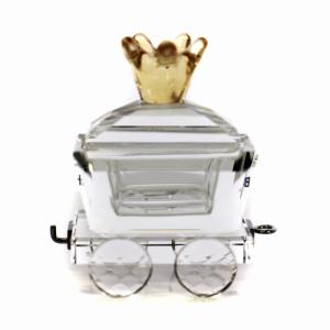 SWAROVSKI ベビー ファースト乳歯ワゴン ケース Baby's 1st Tooth Wagon 乳歯入れ クリスタル