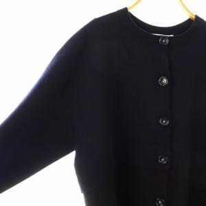 nagonstans 24AW double cardigan カーディガン ニット M ネイビー ブラック /DO OS