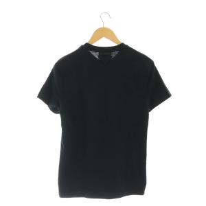 PRADA バックトライアングルTシャツ カットソー 半袖 XS ブラック UJM492 /DF OS