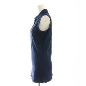 DSQUARED2 たばこ刺繍 ノースリーブポロシャツ S ネイビー S72NC0655 /DF OS