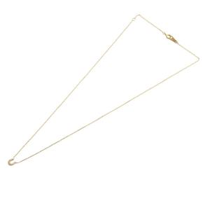 agete ネックレス ホースシュー ダイヤモンド 0.05ct K18