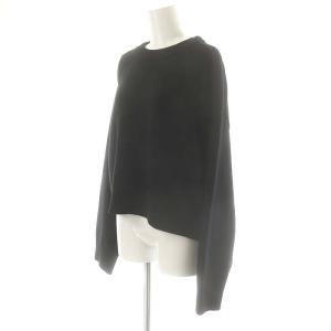 Deuxieme Classe 23AW ミドルゲージ プルオーバー ニット 長袖 ブラック