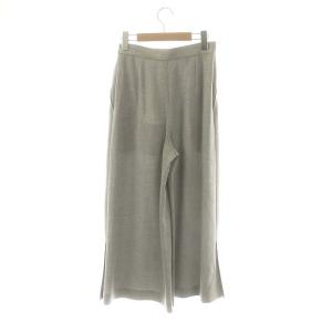 FOXEY WASHABLE WIDE PANTS 38 グレー