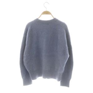 JOURNAL STANDARD 24AW アルパカミックスファークルーネック ニット セーター ウール サックス /MI OS