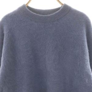 JOURNAL STANDARD 24AW アルパカミックスファークルーネック ニット セーター ウール サックス /MI OS