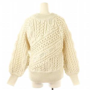 DOUBLE STANDARD CLOTHING リリーヤーンニット セーター F オフホワイト /DO OS