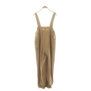 DOUBLE STANDARD CLOTHING タスランタイプライターオールインワン サロペット ジョガーパンツ 38 ベージュ /DO OS