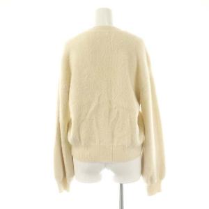 DOUBLE STANDARD CLOTHING 23AW シャギーモールカーデ Vネック 38 アイボリー /DO OS