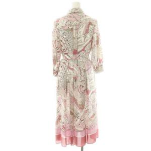 Grace Class 23SS スカーフプリントシャツドレス ワンピース ロング 36 マルチカラー /DO OS