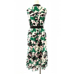 Grace Class 23SS キカハートドレープワンピース ロング ノースリーブ 36 マルチカラー