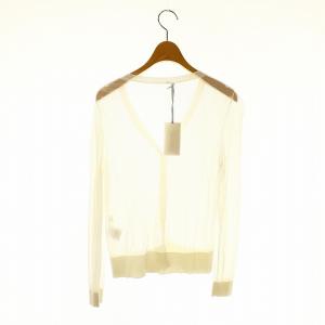 Grace Class シアーショートカーディガン Vネック 36 ホワイト /ES OS