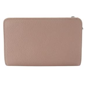 miumiu マドラス バイカラー リボン L字ファスナー 三つ折り財布 ロゴ ピンク シルバー色 5M1225 /SR6