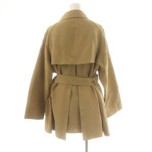 MACKINTOSH LONDON アセテートコットンダブルクロストレンチコート ミドル丈 38 ベージュ /HK OS