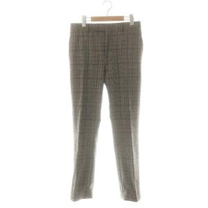 PRINCE OF WALES CHECKED WOOL FLANNEL PANTS