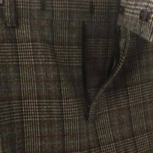 CELINE PRINCE OF WALES CHECKED WOOL FLANNEL PANTS