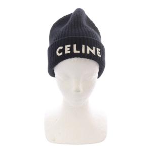 CELINE エンブロイダリーニット帽 ブラック 2A25R535Q