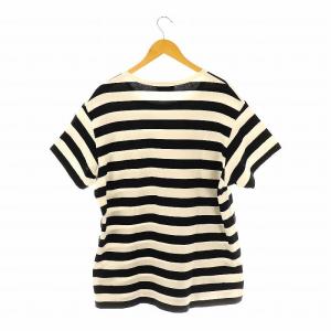 Yohji Yamamoto POUR HOMME HG-T40-277ボーダー柄カットソー Tシャツ 3 黒 白 /MI OS