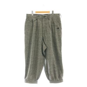 ヨウジヤマモト UV-P07-108Glen Check Tuck Pants ワイドパンツ チェック