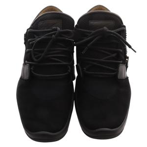 GIUSEPPE ZANOTTI ローカットスニーカー スエード 切替 42 27cm 黒 ブラック /SR26 AD