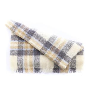BLUE LABEL CRESTBRIDGE フリンジチェック柄マフラー ストール マルチカラー /SB OS
