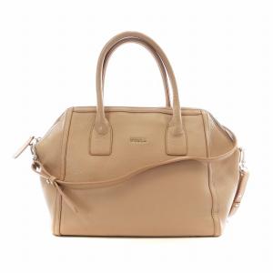 ハンドバッグ ショルダーバッグ 2WAY レザー ピンク ベージュ /AS OS