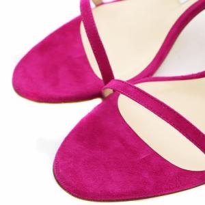 Nebuloni サンダル ストラップ レザー 36 23cm ピンク /AS OS