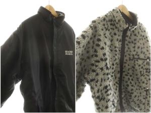 WACKO MARIA ボアフリースリバーシブルジャケット ブルゾン XL グレー