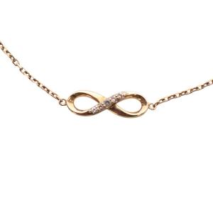 4℃ ブレスレット インフィニティモチーフ SV ピンクゴールド色 /YO12 SH