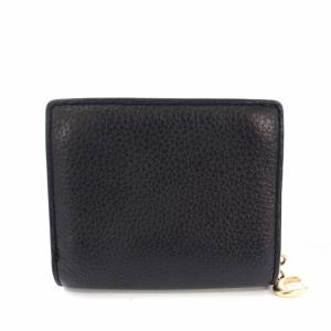 COACH スナップ ウォレット 二つ折り財布 レザー C2862 黒 /TK OF SH