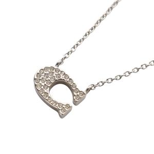 パヴェ シグネチャー ネックレス ペンダント シルバー色 /YO5 SH