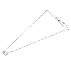 COACH パヴェ シグネチャー ネックレス ペンダント シルバー色 /YO5 SH