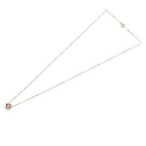 VENDOME AOYAMA ネックレス ペンダント マルメロ 花梨カリン フラワーモチーフ ダイヤモンド 0.01ct K10 ゴールド