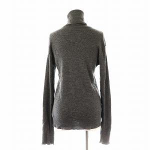 Deuxieme Classe 23AW rib タートル トップス ニット カットソー 長袖 F グレー