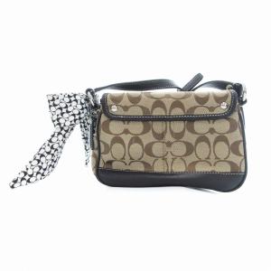 COACH F13790 シグネチャー ミニ ショルダーバッグ ポシェット ベージュ /UO