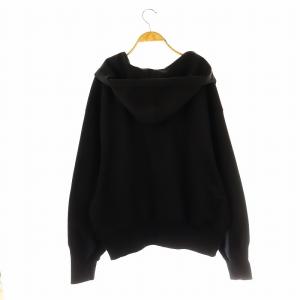 KATHARINE HAMNETT ハイネックジップフーディプルオーバー S ブラック