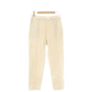 ストレッチピンタックパンツ テーパードパンツ 38 アイボリー /ES OS