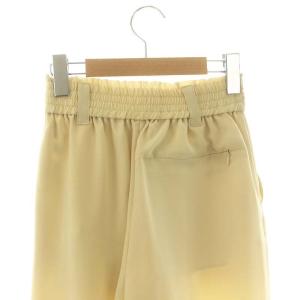 HYKE 13230 TWIST SATIN PANTS ワイドパンツ リボンベルト 1 イエローベージュ