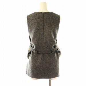 ENFOLD 23AW WIDE-BOX VEST 38 グレー