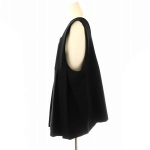 ENFOLD 24SS PLEATS TWO-WAY VEST 38 ブラック