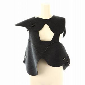 23AW SILHOUETTE VEST ベスト プルオーバー 38 ダークグレー /DO OS